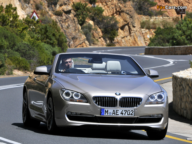 BMW 650i Cabrio ZA-spec (F12) 2011 images (640 x 480)