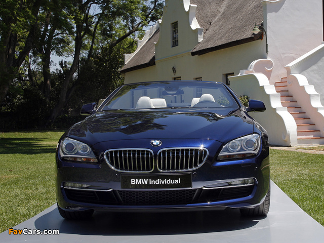 BMW 6 Series Individual Cabrio (F12) 2011 images (640 x 480)