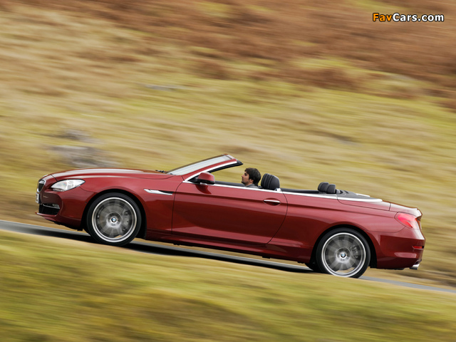 BMW 640i Cabrio UK-spec (F12) 2011 images (640 x 480)