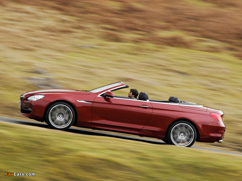 BMW 640i Cabrio UK-spec (F12) 2011 images (800 x 600)