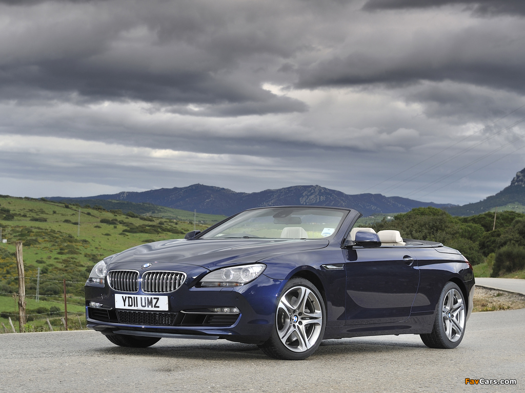 BMW 650i Cabrio UK-spec (F12) 2011 images (1024 x 768)