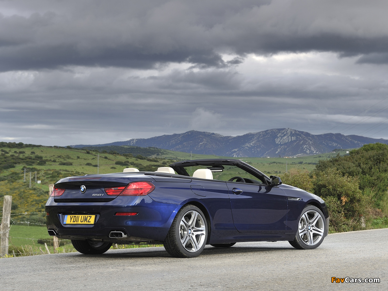 BMW 650i Cabrio UK-spec (F12) 2011 photos (800 x 600)