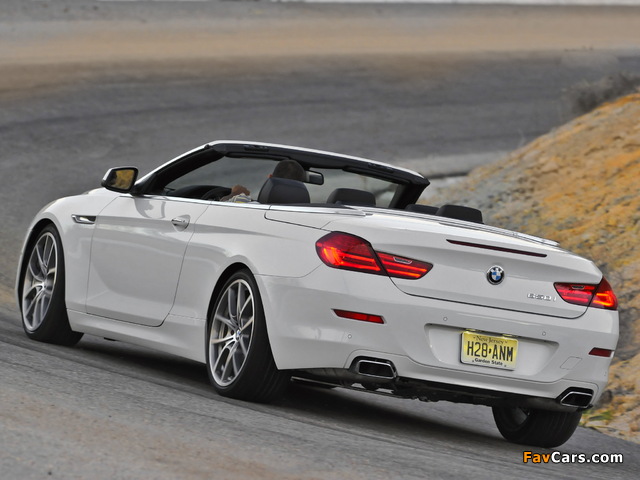 BMW 650i Cabrio US-spec (F12) 2011 photos (640 x 480)