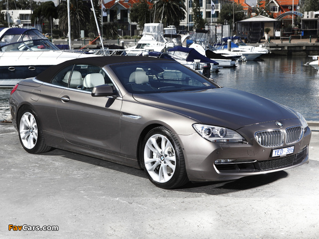 BMW 650i Cabrio AU-spec (F12) 2011 wallpapers (640 x 480)