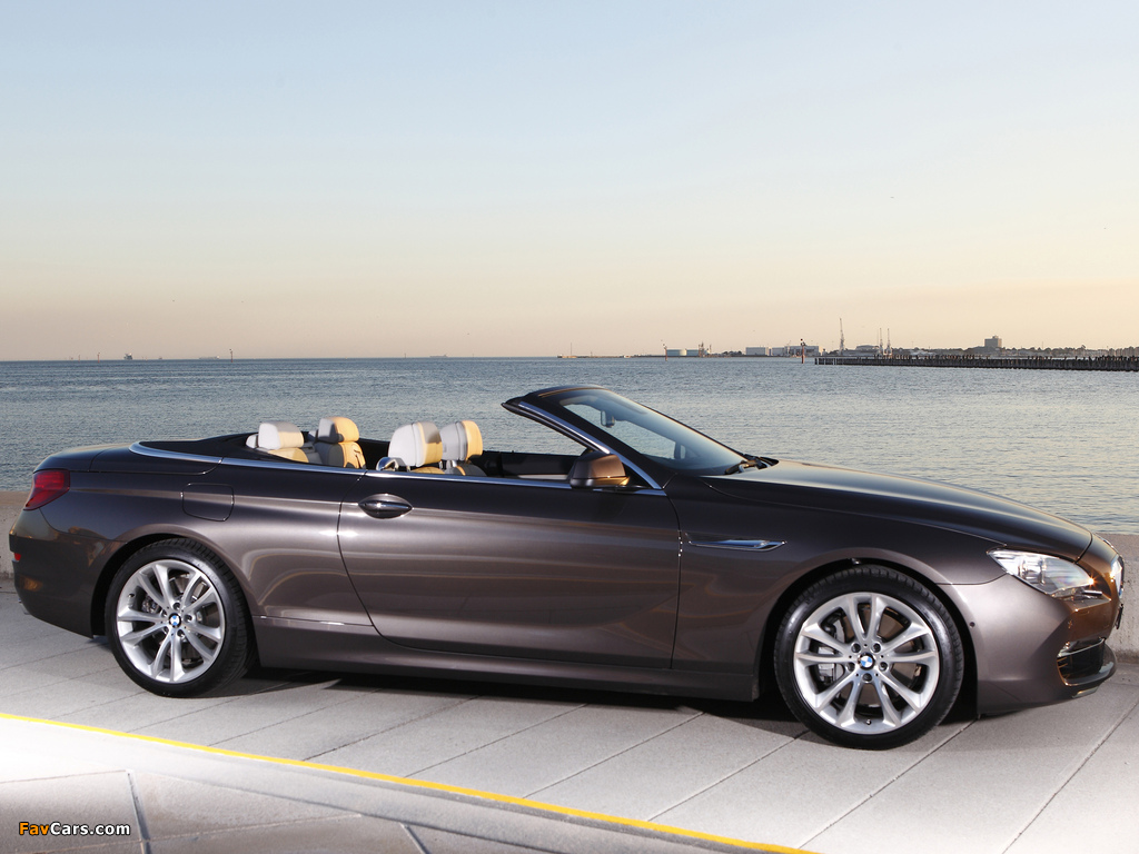 BMW 650i Cabrio AU-spec (F12) 2011 wallpapers (1024 x 768)