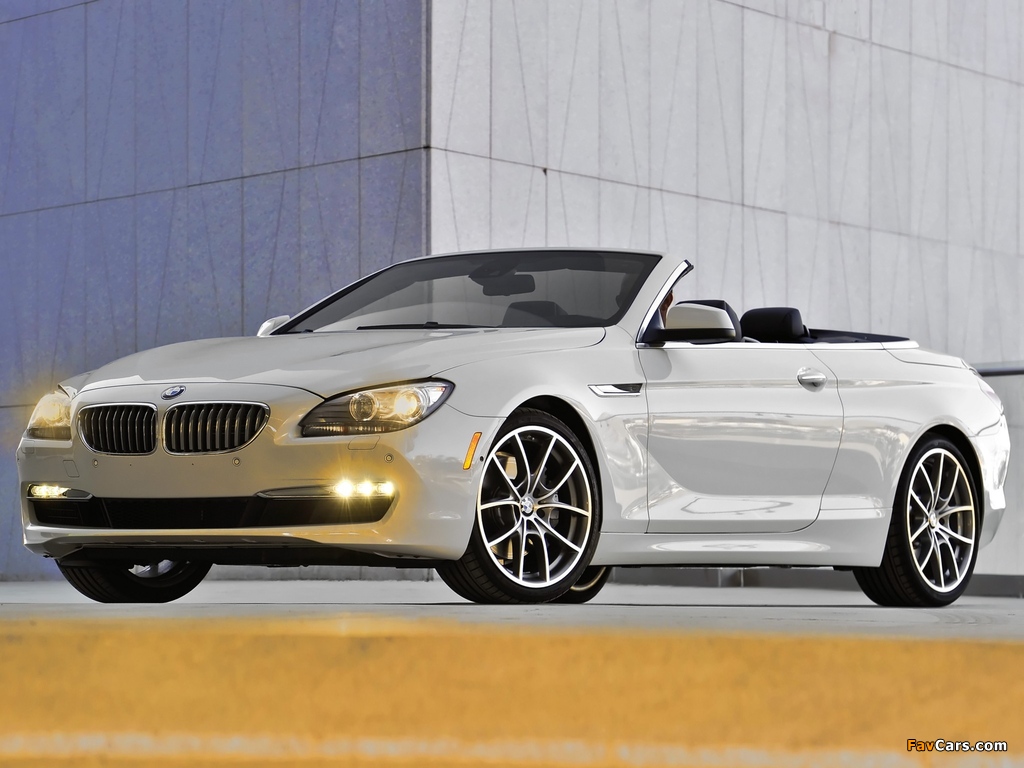 BMW 650i Cabrio US-spec (F12) 2011 wallpapers (1024 x 768)