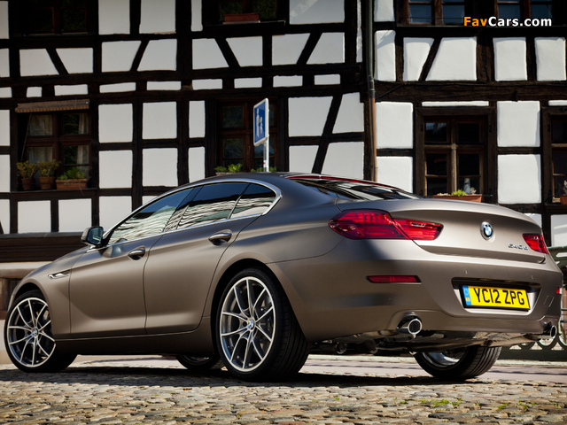 BMW 640d Gran Coupe UK-spec (F06) 2012 wallpapers (640 x 480)