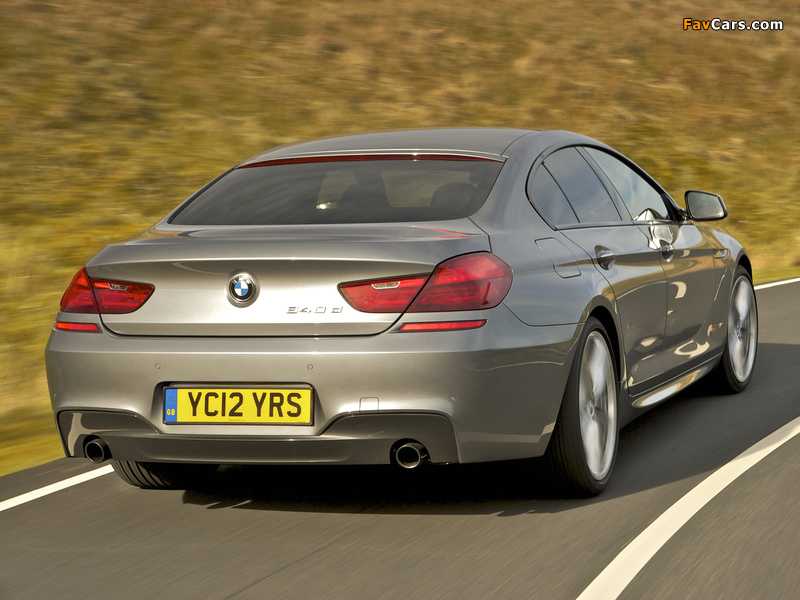 BMW 640d Gran Coupe M Sport Package UK-spec (F06) 2012 wallpapers (800 x 600)
