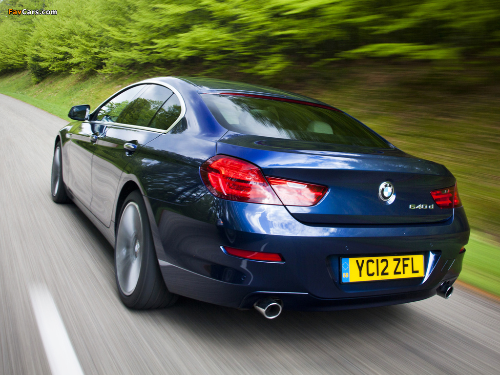 BMW 640d Gran Coupe UK-spec (F06) 2012 wallpapers (1024 x 768)