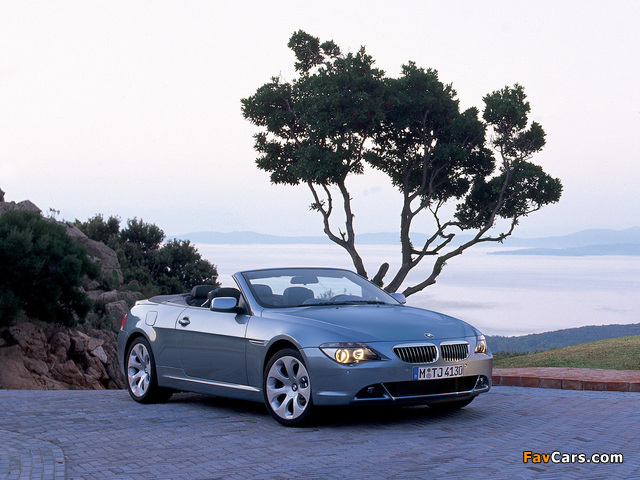 BMW 645Ci Cabrio (E64) 2004–07 photos (640 x 480)