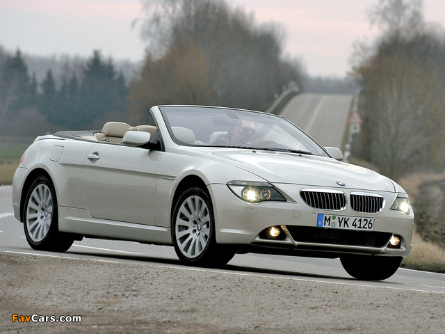 Images of BMW 6 Series Cabrio (E64) 2004–07 (640 x 480)