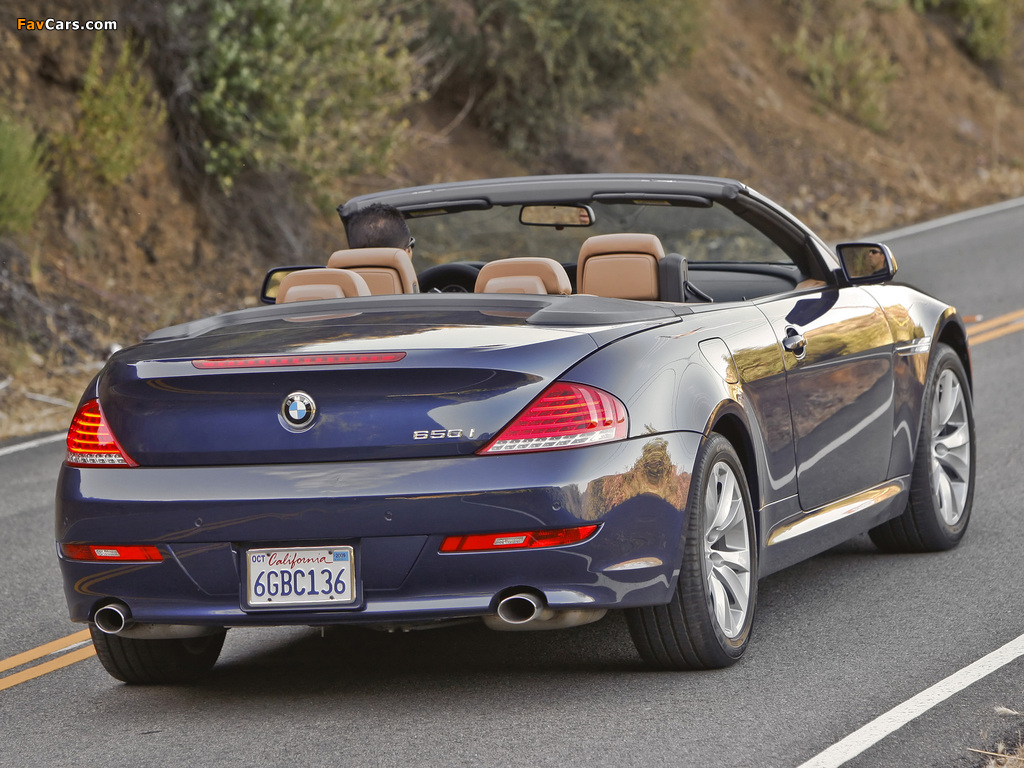 Images of BMW 650i Cabrio US-spec (E64) 2008–11 (1024 x 768)