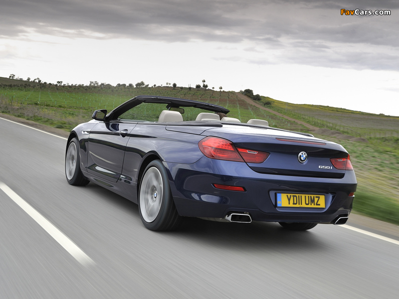 Images of BMW 650i Cabrio UK-spec (F12) 2011 (800 x 600)