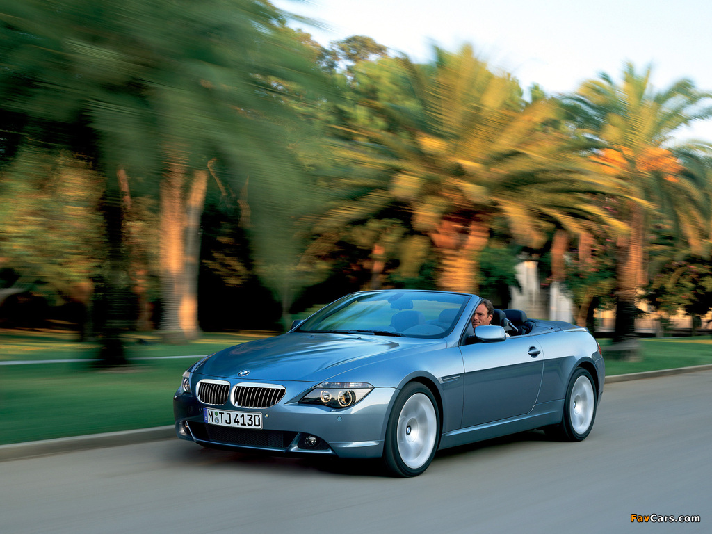 Photos of BMW 645Ci Cabrio (E64) 2004–07 (1024 x 768)