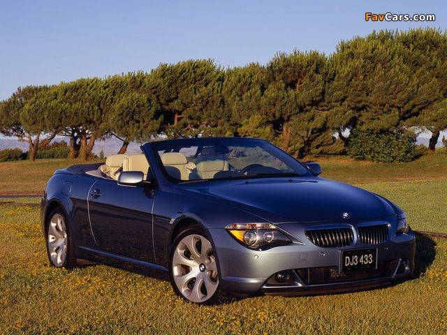 Photos of BMW 645Ci Cabrio (E64) 2004–07 (640 x 480)