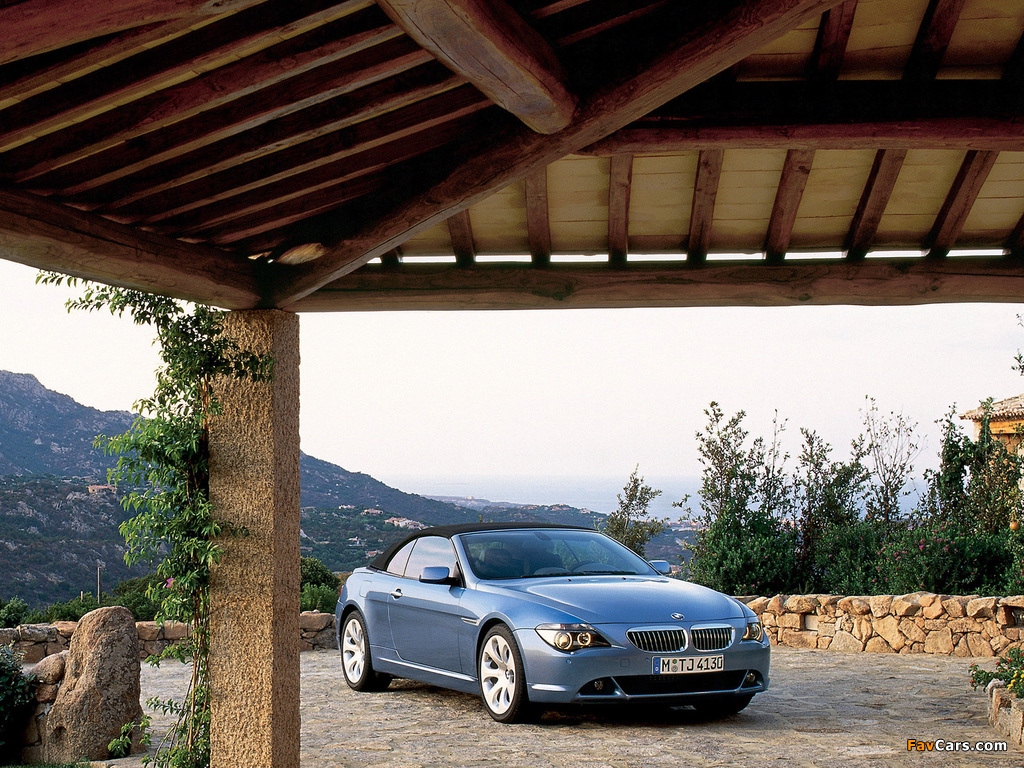 Photos of BMW 645Ci Cabrio (E64) 2004–07 (1024 x 768)