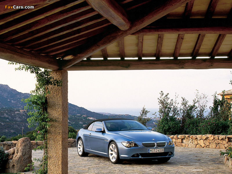 Photos of BMW 645Ci Cabrio (E64) 2004–07 (800 x 600)