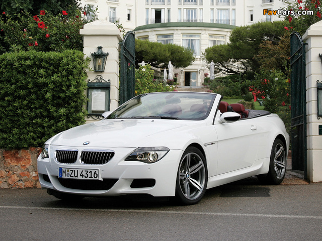 Photos of BMW M6 Cabrio (E64) 2007–10 (640 x 480)