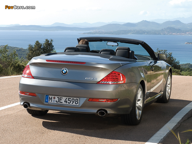 Photos of BMW 650i Cabrio (E64) 2008–11 (640 x 480)