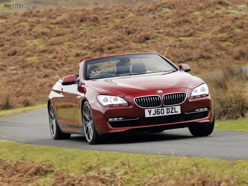 Photos of BMW 640i Cabrio UK-spec (F12) 2011 (1024 x 768)