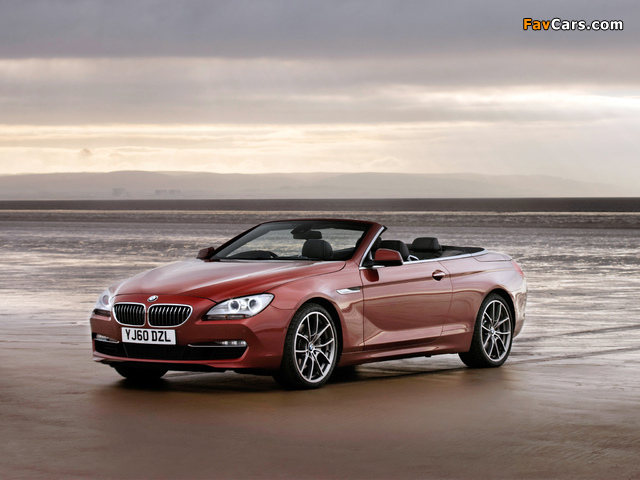 Photos of BMW 640i Cabrio UK-spec (F12) 2011 (640 x 480)