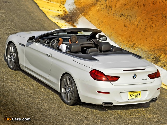 Photos of BMW 650i Cabrio US-spec (F12) 2011 (640 x 480)