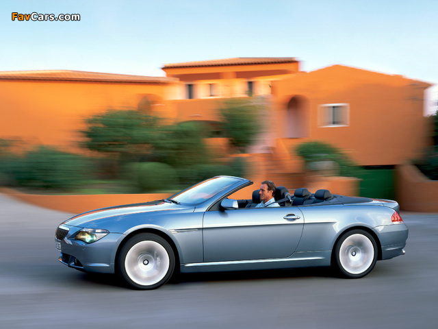 Pictures of BMW 645Ci Cabrio (E64) 2004–07 (640 x 480)