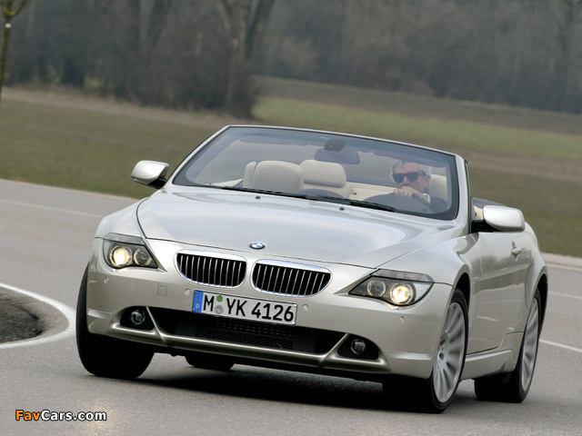 Pictures of BMW 6 Series Cabrio (E64) 2004–07 (640 x 480)