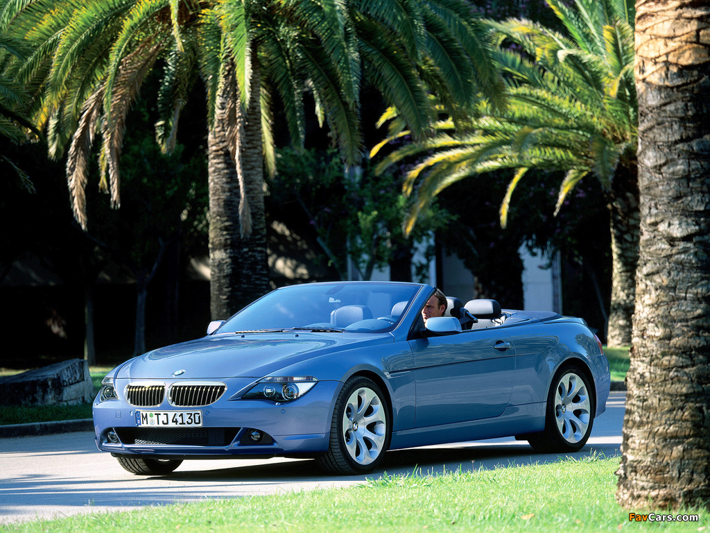 Pictures of BMW 645Ci Cabrio (E64) 2004–07 (1024 x 768)