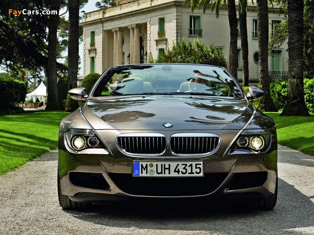 Pictures of BMW M6 Cabrio (E64) 2007–10 (640 x 480)