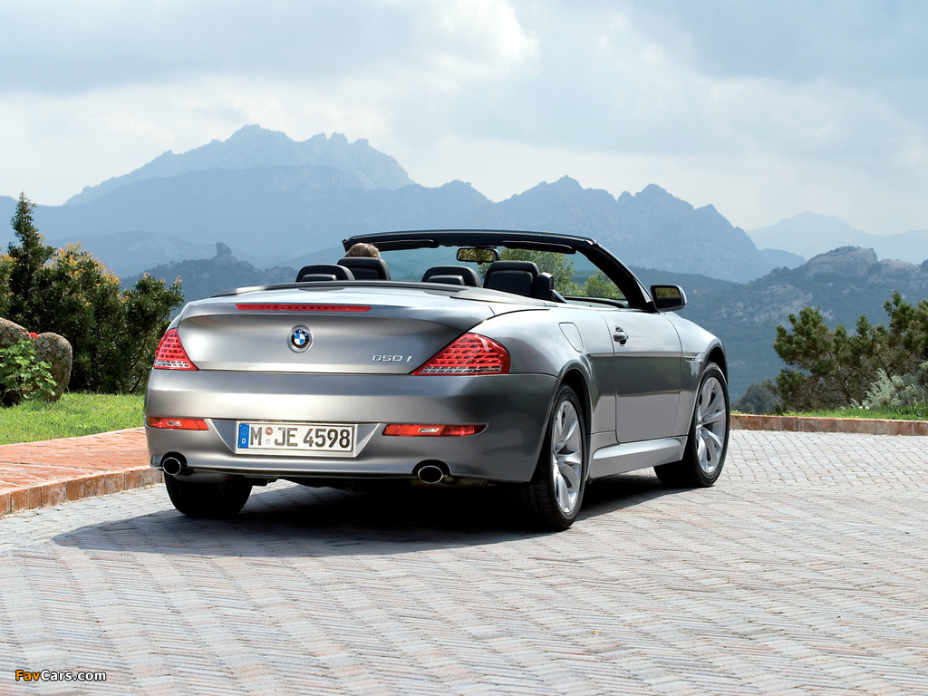 Pictures of BMW 650i Cabrio (E64) 2008–11 (1024 x 768)