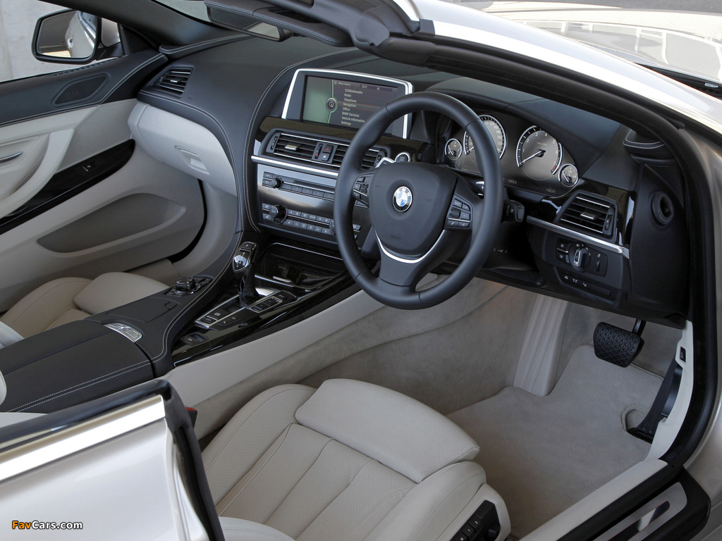 Pictures of BMW 650i Cabrio ZA-spec (F12) 2011 (1024 x 768)