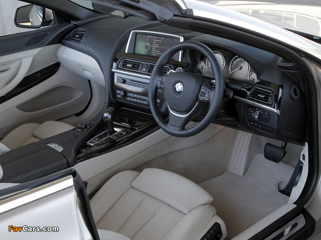 Pictures of BMW 650i Cabrio ZA-spec (F12) 2011 (640 x 480)