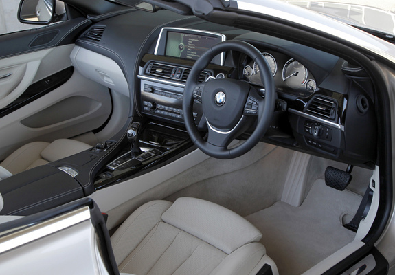 Pictures of BMW 650i Cabrio ZA-spec (F12) 2011