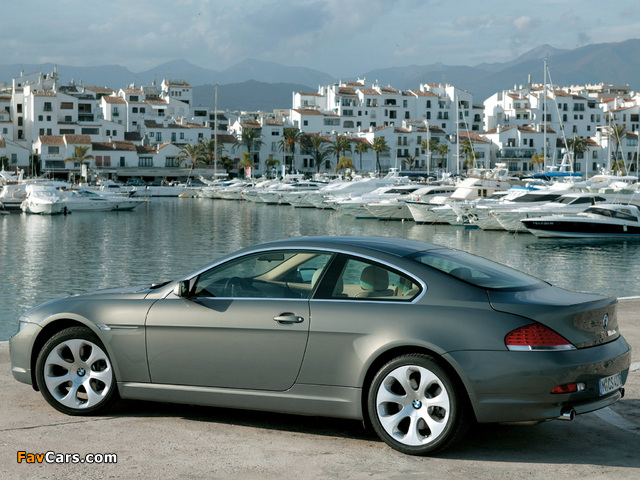 BMW 645Ci Coupe (E63) 2004–07 wallpapers (640 x 480)