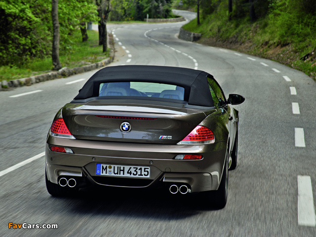 BMW M6 Cabrio (E64) 2007–10 wallpapers (640 x 480)