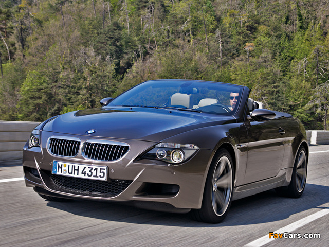 BMW M6 Cabrio (E64) 2007–10 wallpapers (640 x 480)