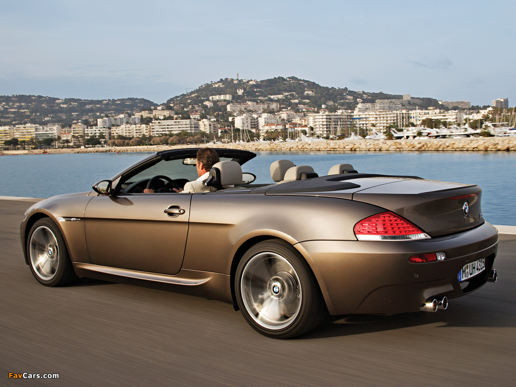 BMW M6 Cabrio (E64) 2007–10 wallpapers (1024 x 768)