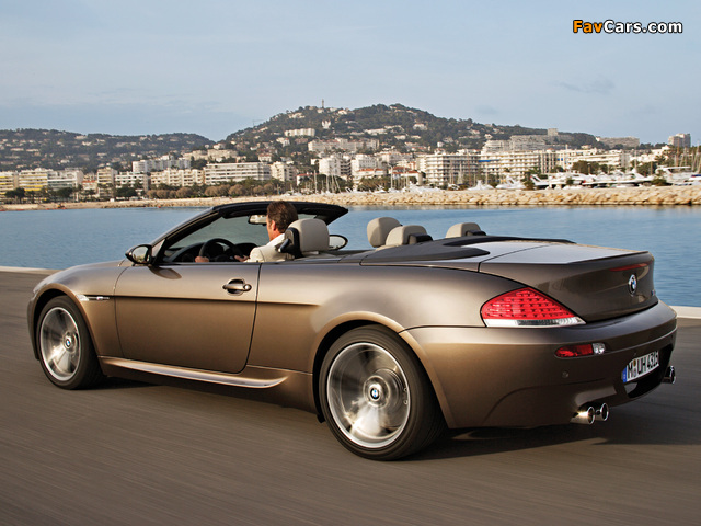 BMW M6 Cabrio (E64) 2007–10 wallpapers (640 x 480)