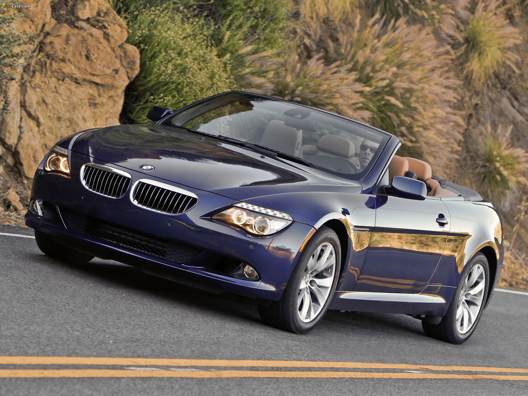 BMW 650i Cabrio US-spec (E64) 2008–11 wallpapers (2048 x 1536)