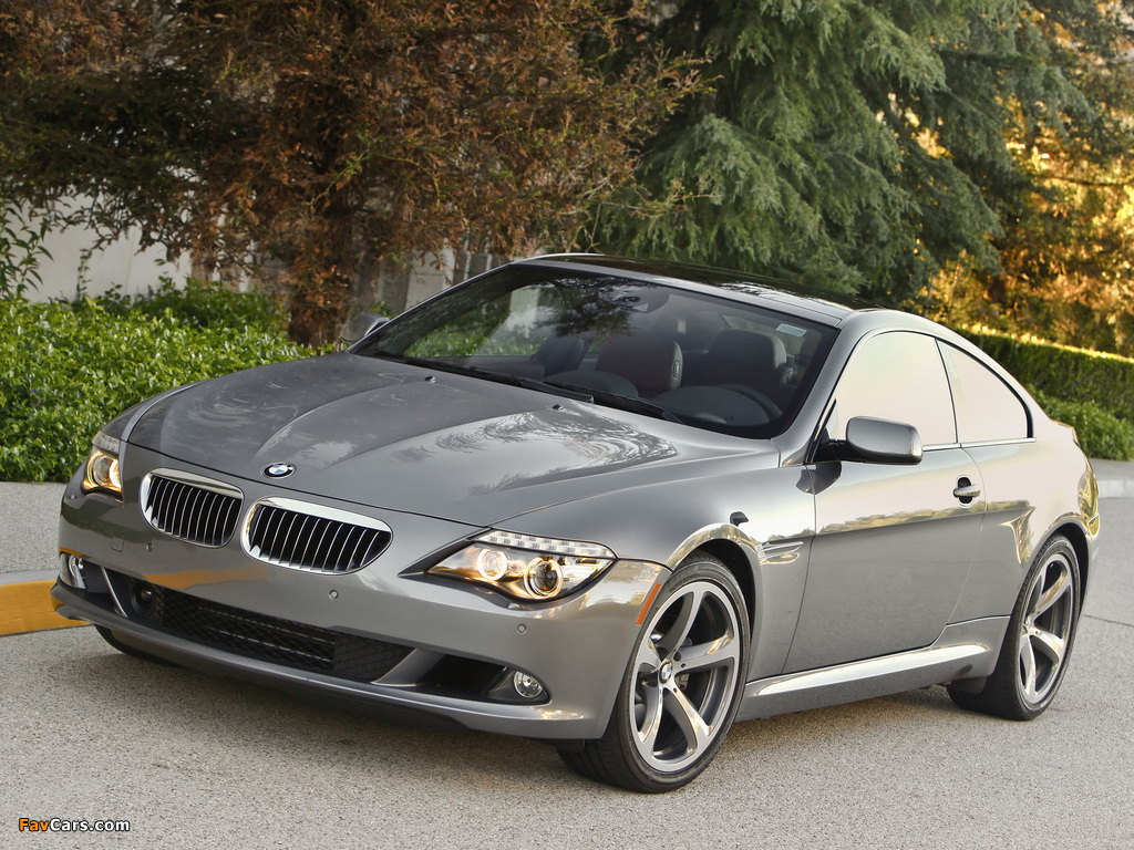 BMW 650i Coupe US-spec (E63) 2008–11 wallpapers (1024 x 768)