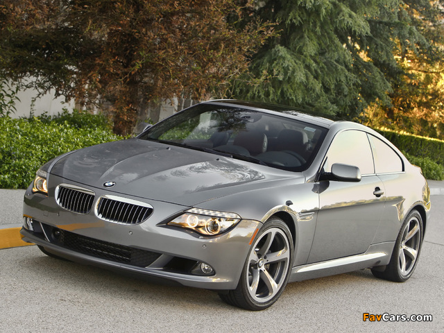BMW 650i Coupe US-spec (E63) 2008–11 wallpapers (640 x 480)