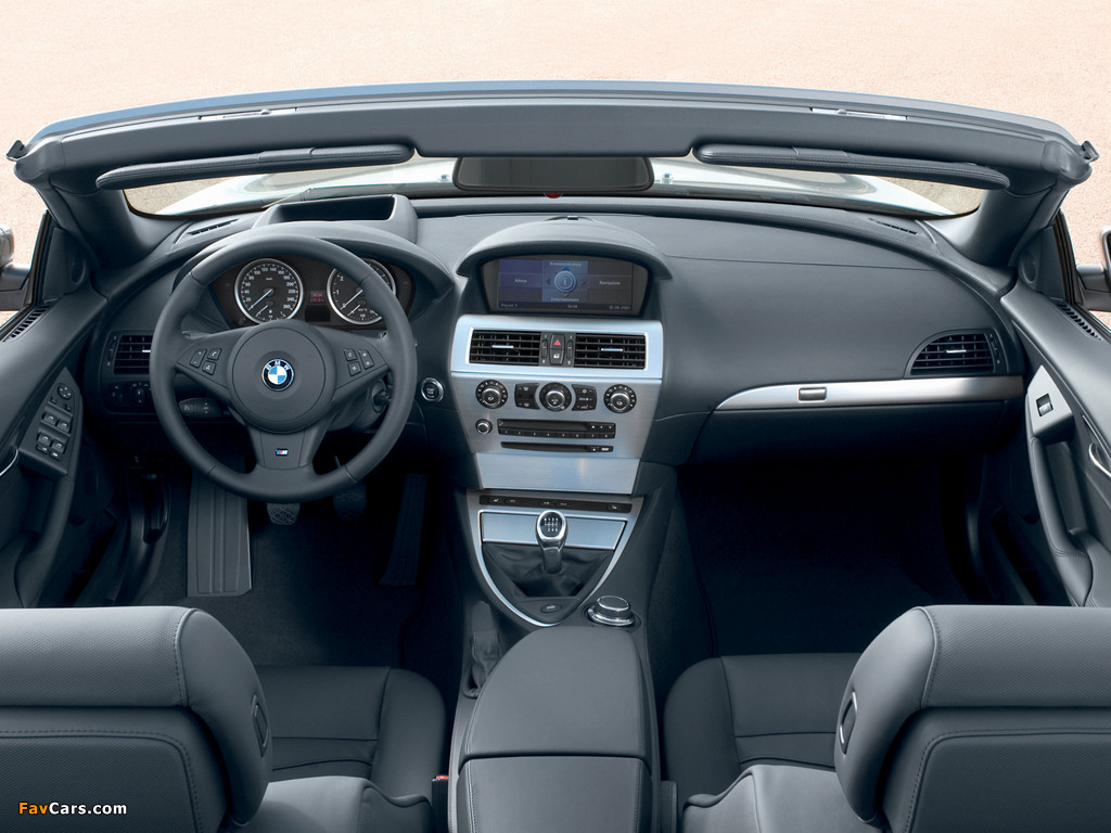 BMW 650i Cabrio (E64) 2008–11 wallpapers (1024 x 768)