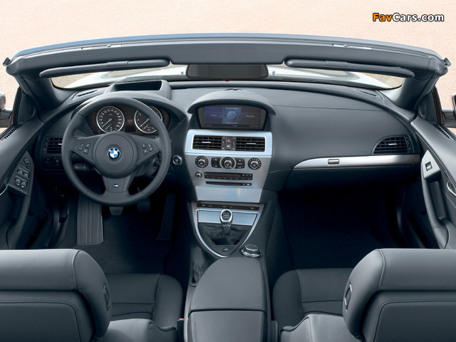 BMW 650i Cabrio (E64) 2008–11 wallpapers (640 x 480)