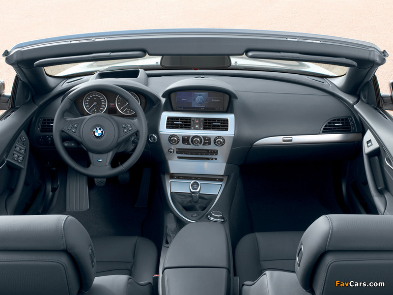 BMW 650i Cabrio (E64) 2008–11 wallpapers (800 x 600)