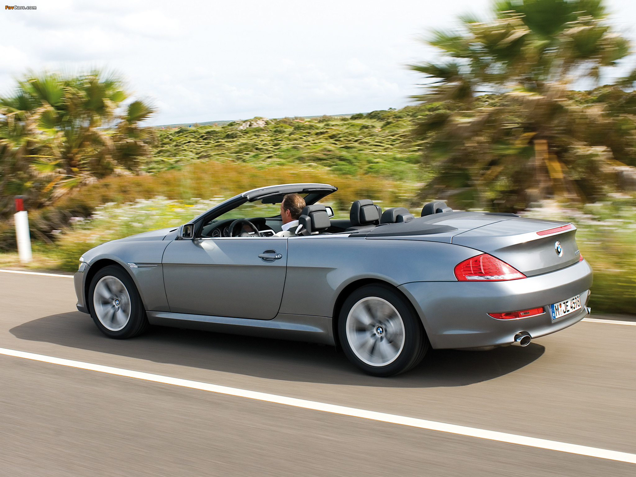 BMW 650i Cabrio (E64) 2008–11 wallpapers (2048 x 1536)