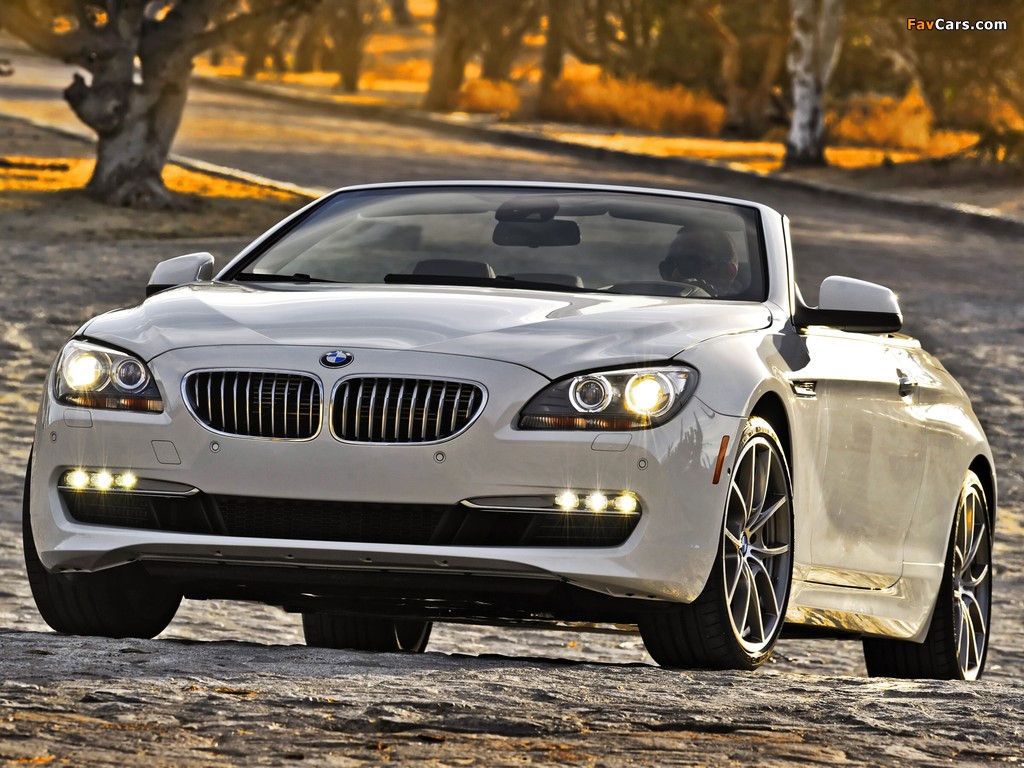 BMW 650i Cabrio US-spec (F12) 2011 wallpapers (1024 x 768)