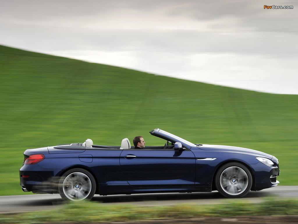 BMW 650i Cabrio UK-spec (F12) 2011 wallpapers (1024 x 768)