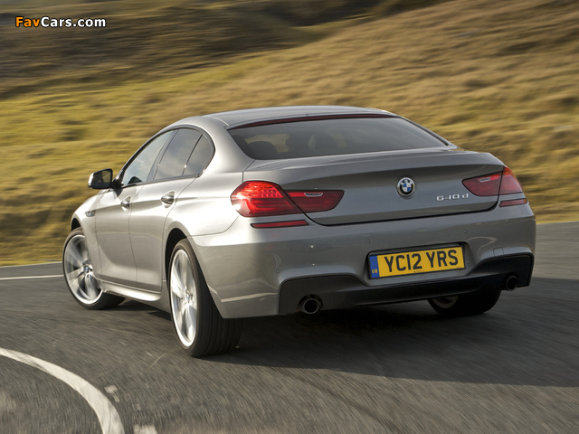 BMW 640d Gran Coupe M Sport Package UK-spec (F06) 2012 wallpapers (640 x 480)