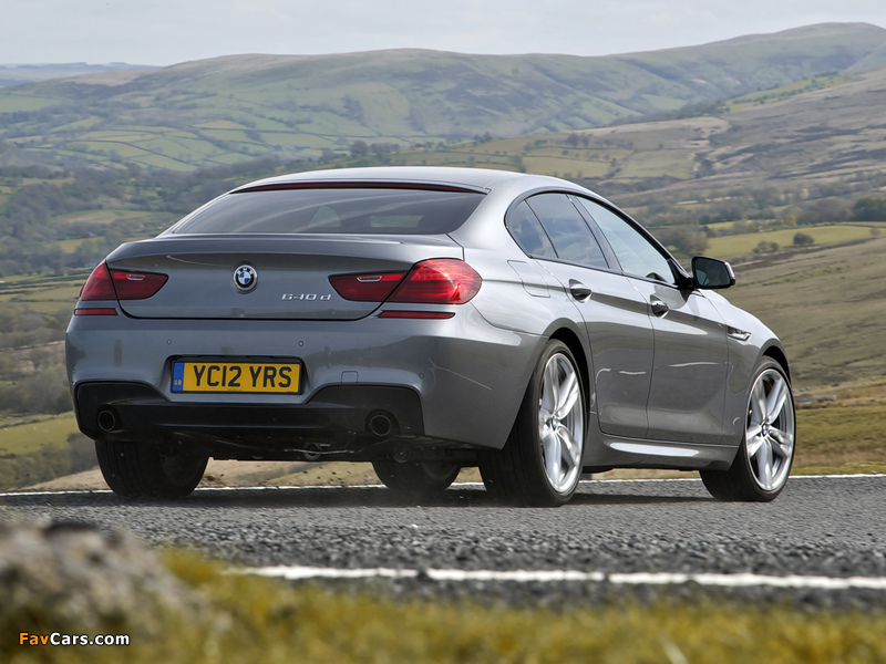 BMW 640d Gran Coupe M Sport Package UK-spec (F06) 2012 wallpapers (800 x 600)